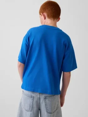 Get Blue barne-T-skjorte med avslappet logo