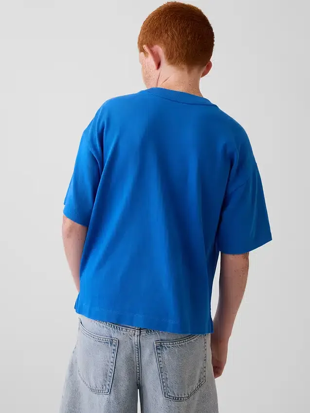 Get Blue barne-T-skjorte med avslappet logo