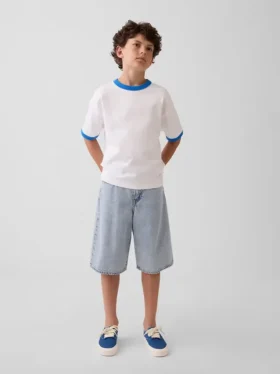Get Blue barne-T-skjorte med avslappet logo