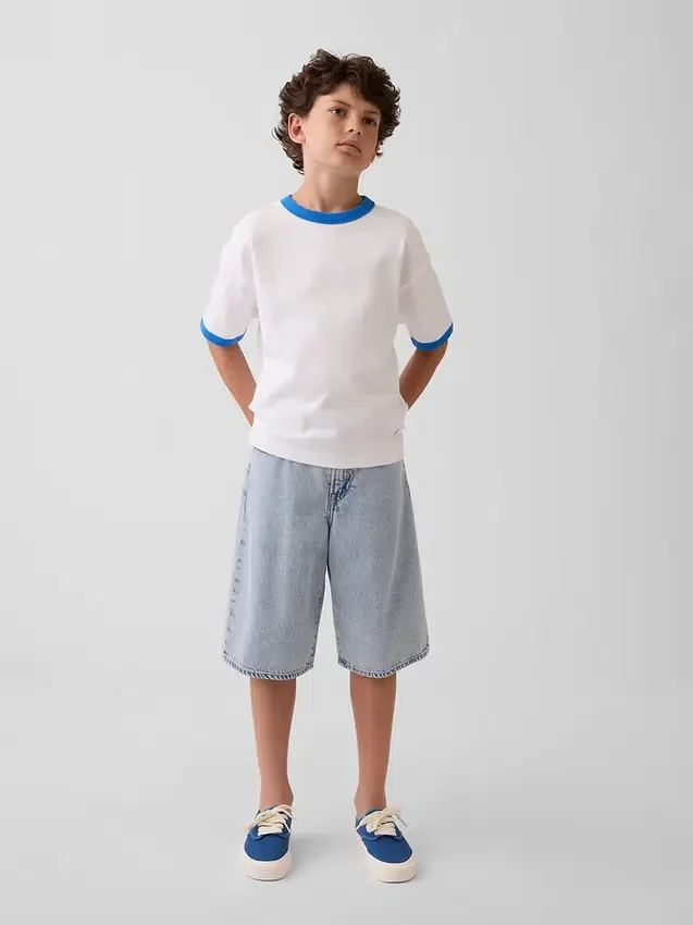 Get Blue barne-T-skjorte med avslappet logo