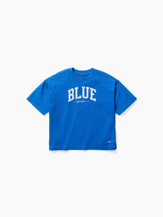 Get Blue barne-T-skjorte med avslappet logo