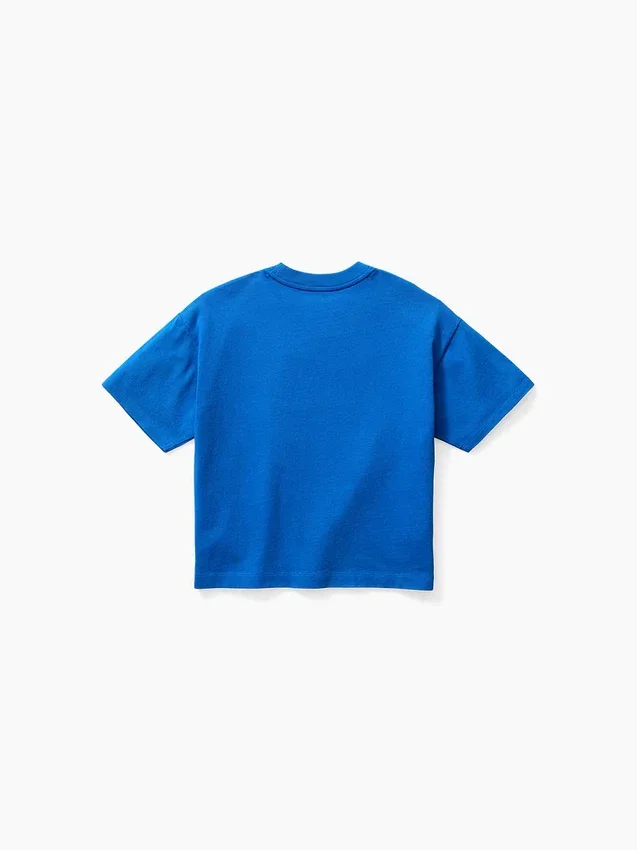 Get Blue barne-T-skjorte med avslappet logo