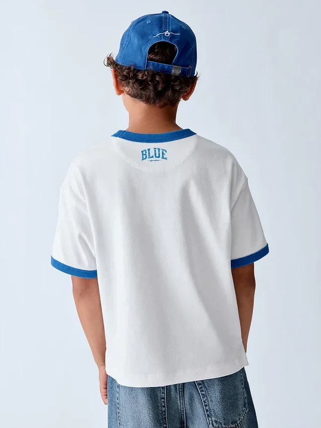 Get Blue barne-T-skjorte med avslappet logo