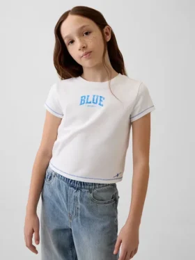 Get Blue barne-T-skjorte med grafikk