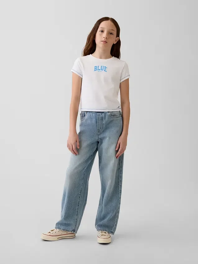 Get Blue barne-T-skjorte med grafikk