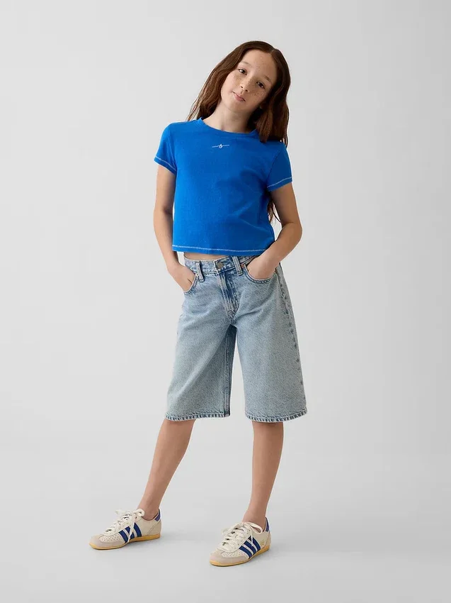 Get Blue barne-T-skjorte med grafikk