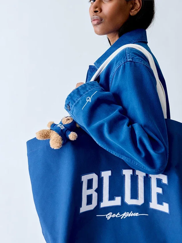 Get Blue-canvasveske