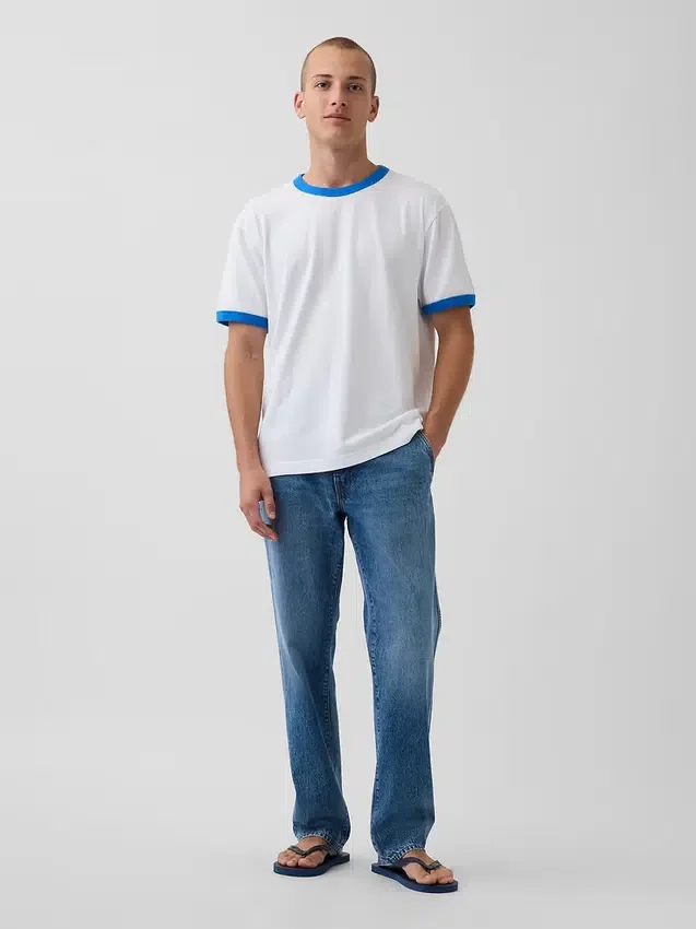 Get Blue T-skjorte med avslappet logo