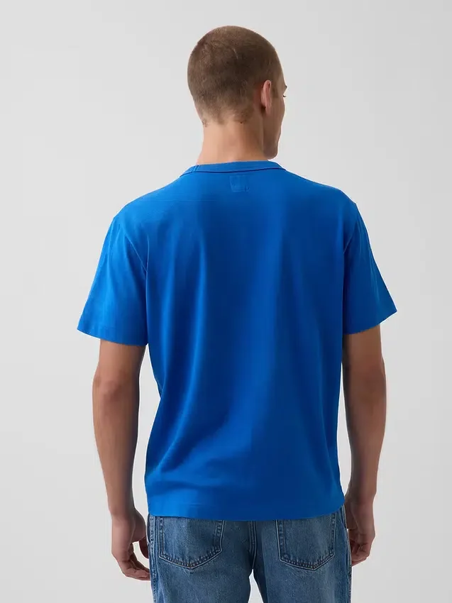 Get Blue T-skjorte med avslappet logo