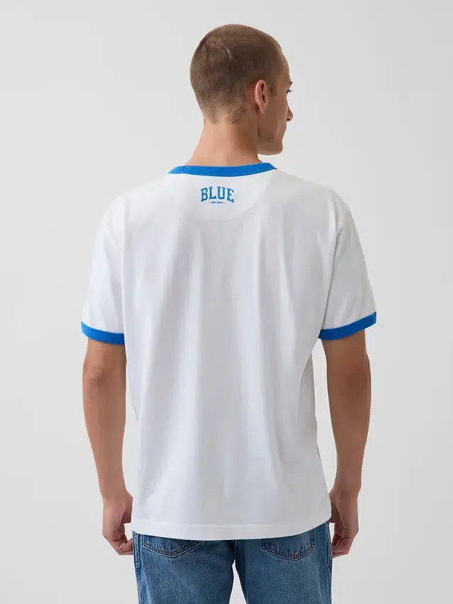 Get Blue T-skjorte med avslappet logo