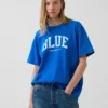 Get Blue T-skjorte med avslappet logo