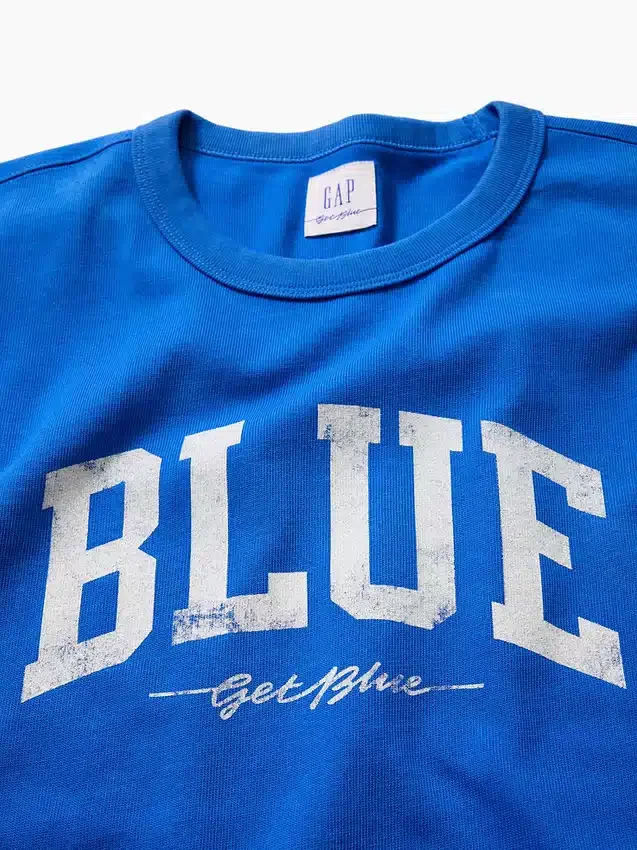 Get Blue T-skjorte med avslappet logo