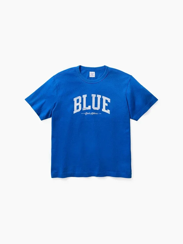Get Blue T-skjorte med avslappet logo