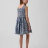 Gingham-denimkjole til barn