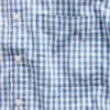 Gingham-denimskjorte med avslappet passform og rett kant