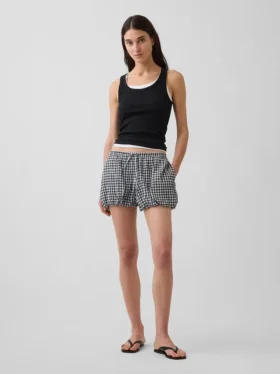 Gingham Easy Bubble-Shorts