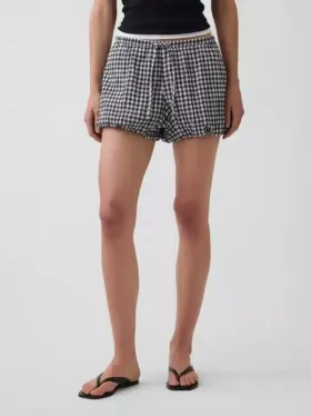 Gingham Easy Bubble-Shorts