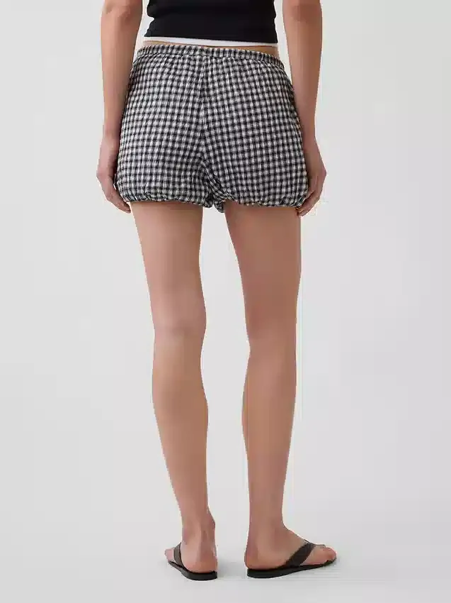 Gingham Easy Bubble-Shorts