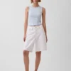 Gingham-mønstret tank-top i pointelle-strikk