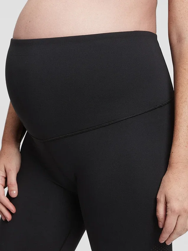 Gjenbrukte sykkelshorts med full panel for gravide