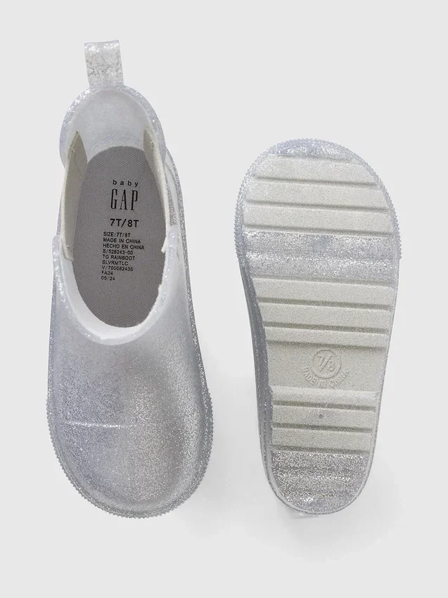 Glitter-regnstøvler for Baby og Småbarn