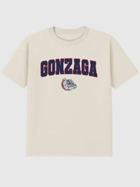 Gonzaga University Arch Logo, mørk grafisk T-skjorte