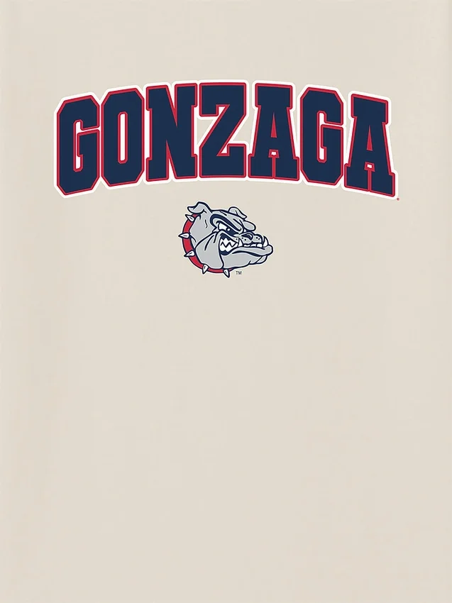 Gonzaga University Arch Logo, mørk grafisk T-skjorte