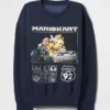 Grafisk sweatshirt for barn