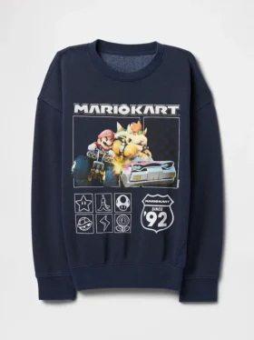 Grafisk sweatshirt for barn