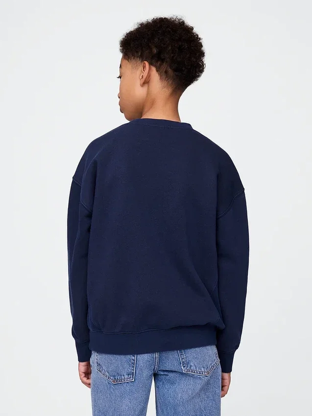 Grafisk sweatshirt for barn