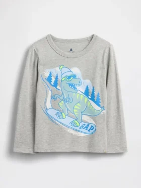 Grafisk T-skjorte for Baby og Småbarn