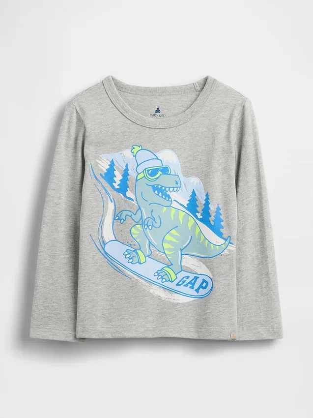 Grafisk T-skjorte for Baby og Småbarn