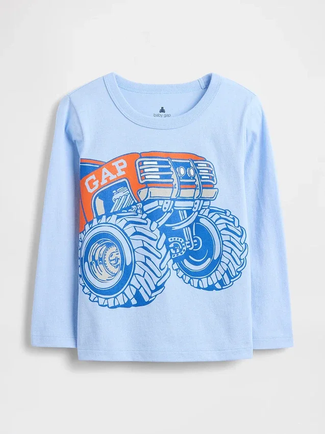 Grafisk T-skjorte for Baby og Småbarn