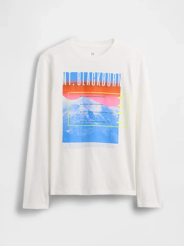 Grafisk T-skjorte for barn