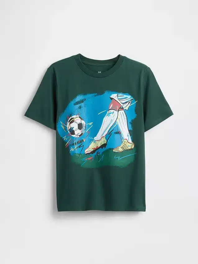 Grafisk T-skjorte for barn