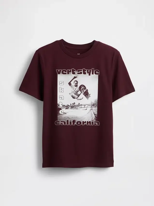 Grafisk T-skjorte for barn
