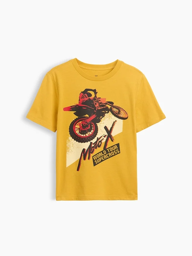 Grafisk T-skjorte for barn