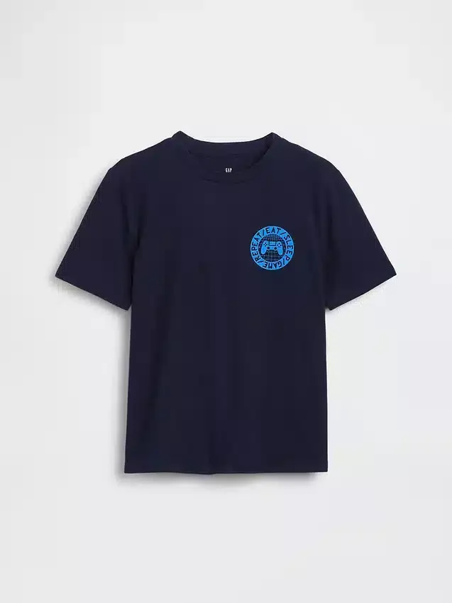 Grafisk T-skjorte for barn