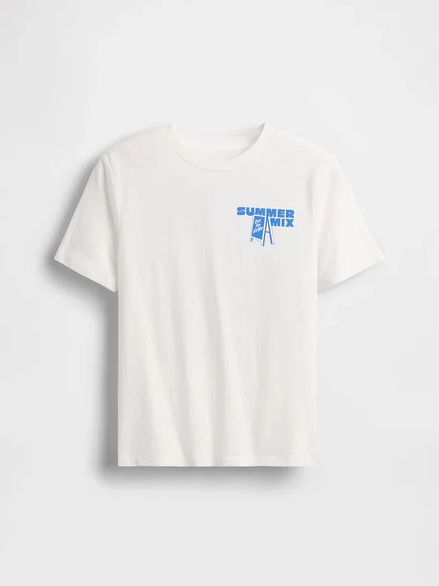 Grafisk T-skjorte for barn