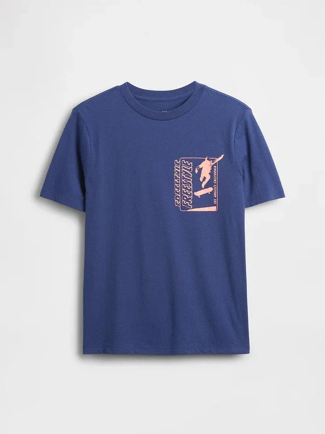 Grafisk T-skjorte for barn
