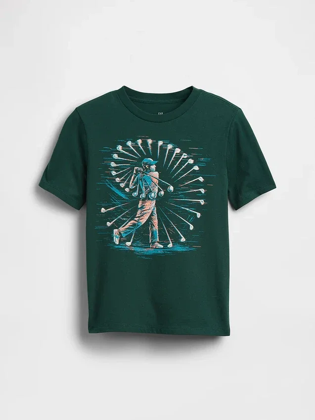 Grafisk T-skjorte for barn