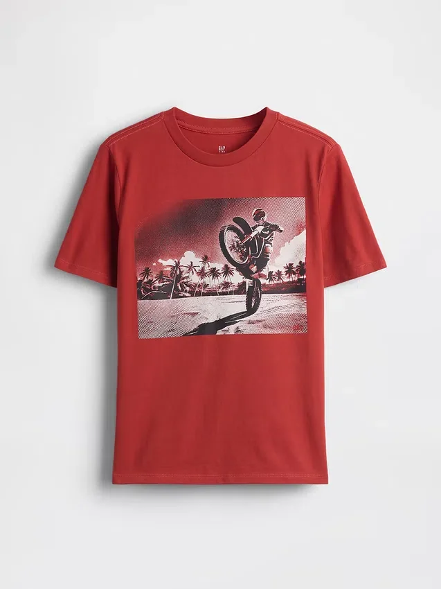 Grafisk T-skjorte for barn
