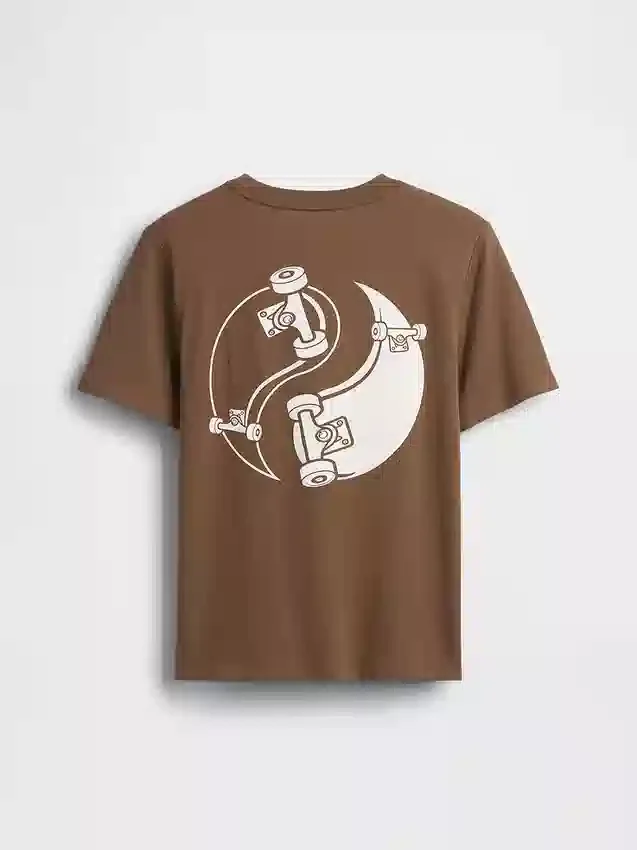 Grafisk T-skjorte for barn