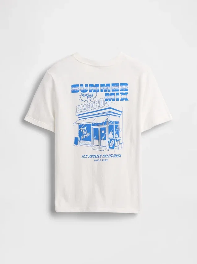 Grafisk T-skjorte for barn