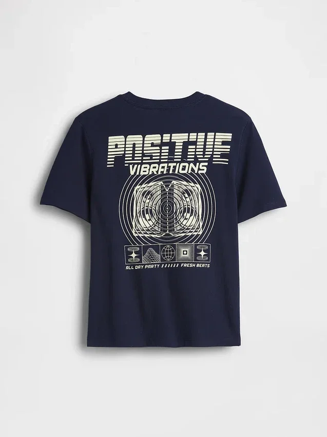 Grafisk T-skjorte for barn