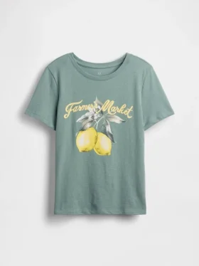 Grafisk T-skjorte for barn