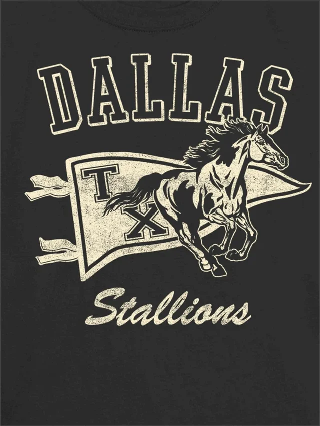 Grafisk T-skjorte for barn med Dallas Stallions-motiv