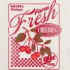 Grafisk T-skjorte for barn med «Farm Fresh Cherries»-motiv