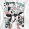 Grafisk T-skjorte for barn med Superman-tegneseriepaneler