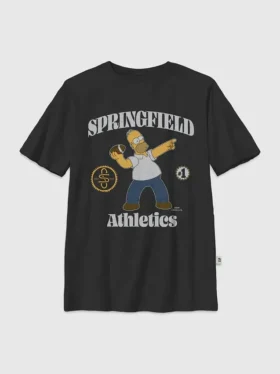 Grafisk T-skjorte for barn med «The Simpsons Throw a Homer»-motiv